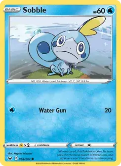 Sobble 54/202 Sword & Shield Pokémon card