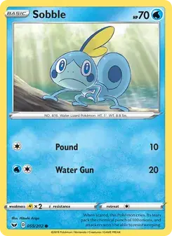 Sobble 55/202 Sword & Shield Pokémon card