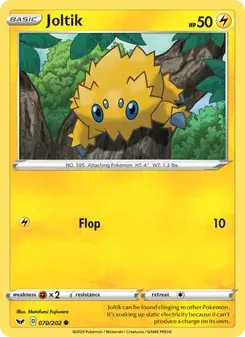 Joltik 70/202 Sword & Shield Pokémon card