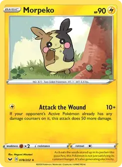 Morpeko 78/202 Sword & Shield Pokémon card