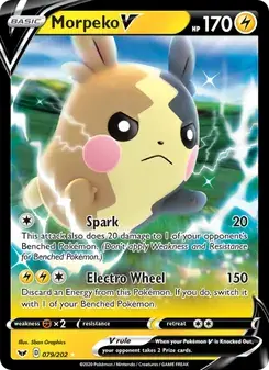 Morpeko V 79/202 Sword & Shield Pokémon card