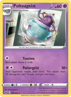 Polteageist 90/202 Sword & Shield Pokémon card