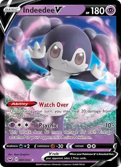 Indeedee V 91/202 Sword & Shield Pokémon card