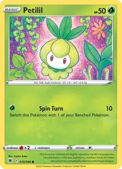 Petilil 015/189 Astral Radiance Pokémon card