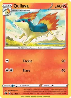 Quilava 024/189 Astral Radiance Pokémon card