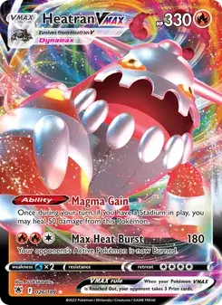 Heatran VMAX 026/189 Astral Radiance Pokémon card