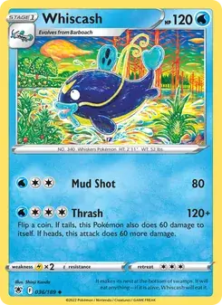 Whiscash 036/189 Astral Radiance Pokémon card