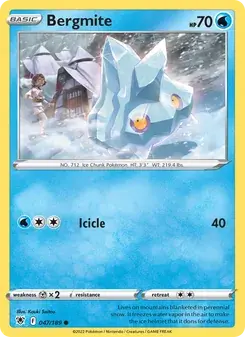 Bergmite 047/189 Astral Radiance Pokémon card