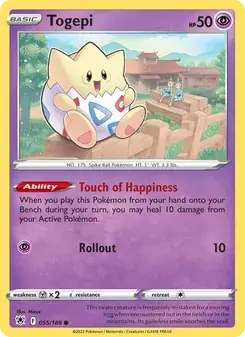 Togepi 055/189 Astral Radiance Pokémon card
