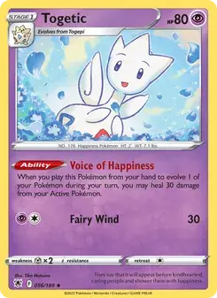 Togetic 056/189 Astral Radiance Pokémon card