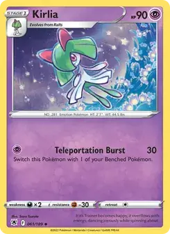 Kirlia 061/189 Astral Radiance Pokémon card