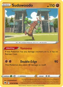 Sudowoodo 074/189 Astral Radiance Pokémon card