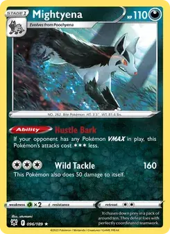 Mightyena 096/189 Astral Radiance Pokémon card