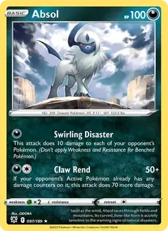 Absol 097/189 Astral Radiance Pokémon card