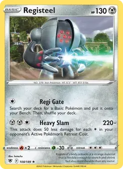 Registeel 108/189 Astral Radiance Pokémon card