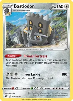 Bastiodon 110/189 Astral Radiance Pokémon card