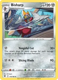 Bisharp 116/189 Astral Radiance Pokémon card