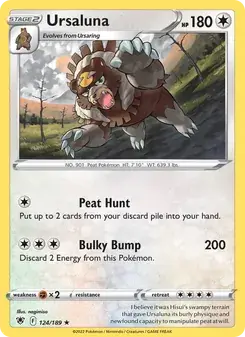 Ursaluna 124/189 Astral Radiance Pokémon card