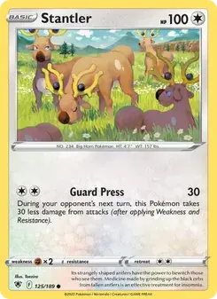 Stantler 125/189 Astral Radiance Pokémon card