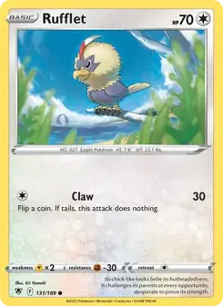 Rufflet 131/189 Astral Radiance Pokémon card
