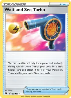 Wait and See Turbo 158/189 Astral Radiance Pokémon card