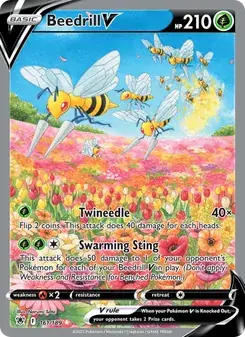 Beedrill V 161/189 Astral Radiance Pokémon card