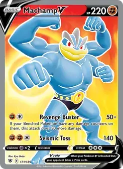 Machamp V 171/189 Astral Radiance Pokémon card