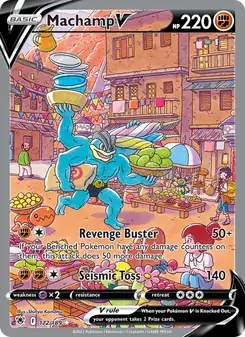 Machamp V 172/189 Astral Radiance Pokémon card