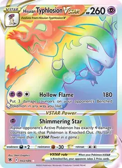 Hisuian Typhlosion VSTAR 193/189 Astral Radiance Pokémon card