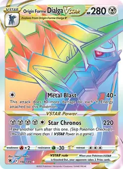 Origin Forme Dialga VSTAR 198/189 Astral Radiance Pokémon card