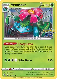 Venusaur 003/78 Pokémon GO Pokémon card