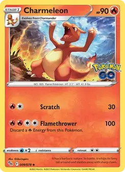 Charmeleon 009/78 Pokémon GO Pokémon card