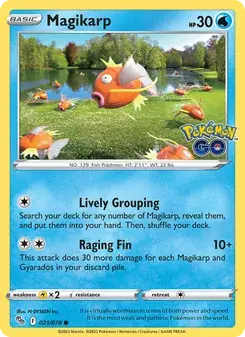Magikarp 021/78 Pokémon GO Pokémon card