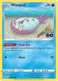 Wimpod 025/78 Pokémon GO Pokémon card