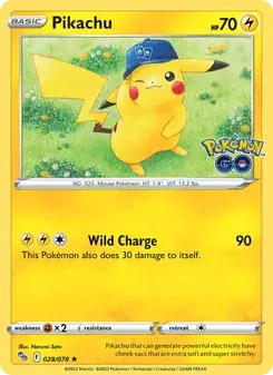 Pikachu 028/78 Pokémon GO Pokémon card