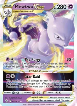 Mewtwo VSTAR 031/78 Pokémon GO Pokémon card