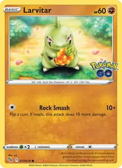 Larvitar 037/78 Pokémon GO Pokémon card