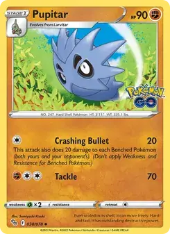 Pupitar 038/78 Pokémon GO Pokémon card