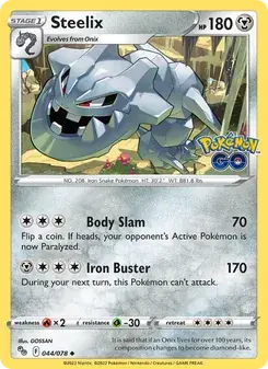 Steelix 044/78 Pokémon GO Pokémon card