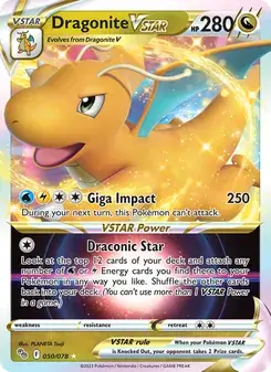Dragonite VSTAR 050/78 Pokémon GO Pokémon card