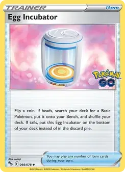 Egg Incubator 066/78 Pokémon GO Pokémon card