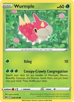 Wurmple 006/196 Lost Origin Pokémon card