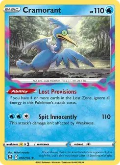 Cramorant 050/196 Lost Origin Pokémon card
