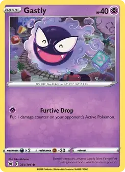 Gastly 064/196 Lost Origin Pokémon card
