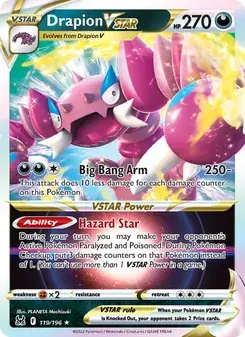 Drapion VSTAR 119/196 Lost Origin Pokémon card