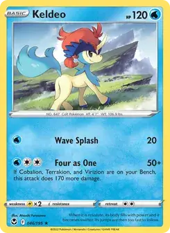 Keldeo 046/195 Silver Tempest Pokémon card