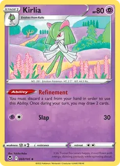 Kirlia 068/195 Silver Tempest Pokémon card