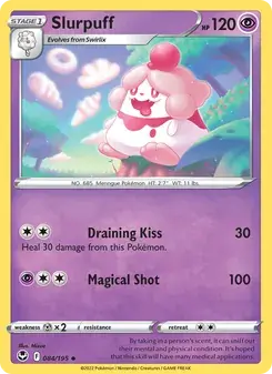 Slurpuff 084/195 Silver Tempest Pokémon card