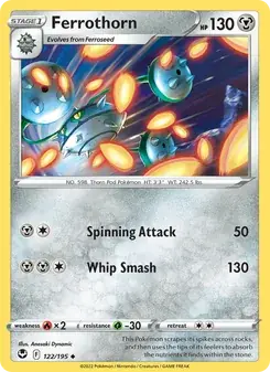 Ferrothorn 122/195 Silver Tempest Pokémon card