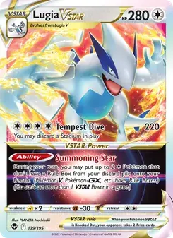 Lugia VSTAR 139/195 Silver Tempest Pokémon card